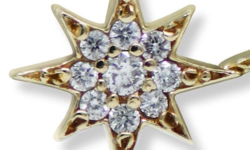 Anzie Morgan North Star Drop Earrings In Gold