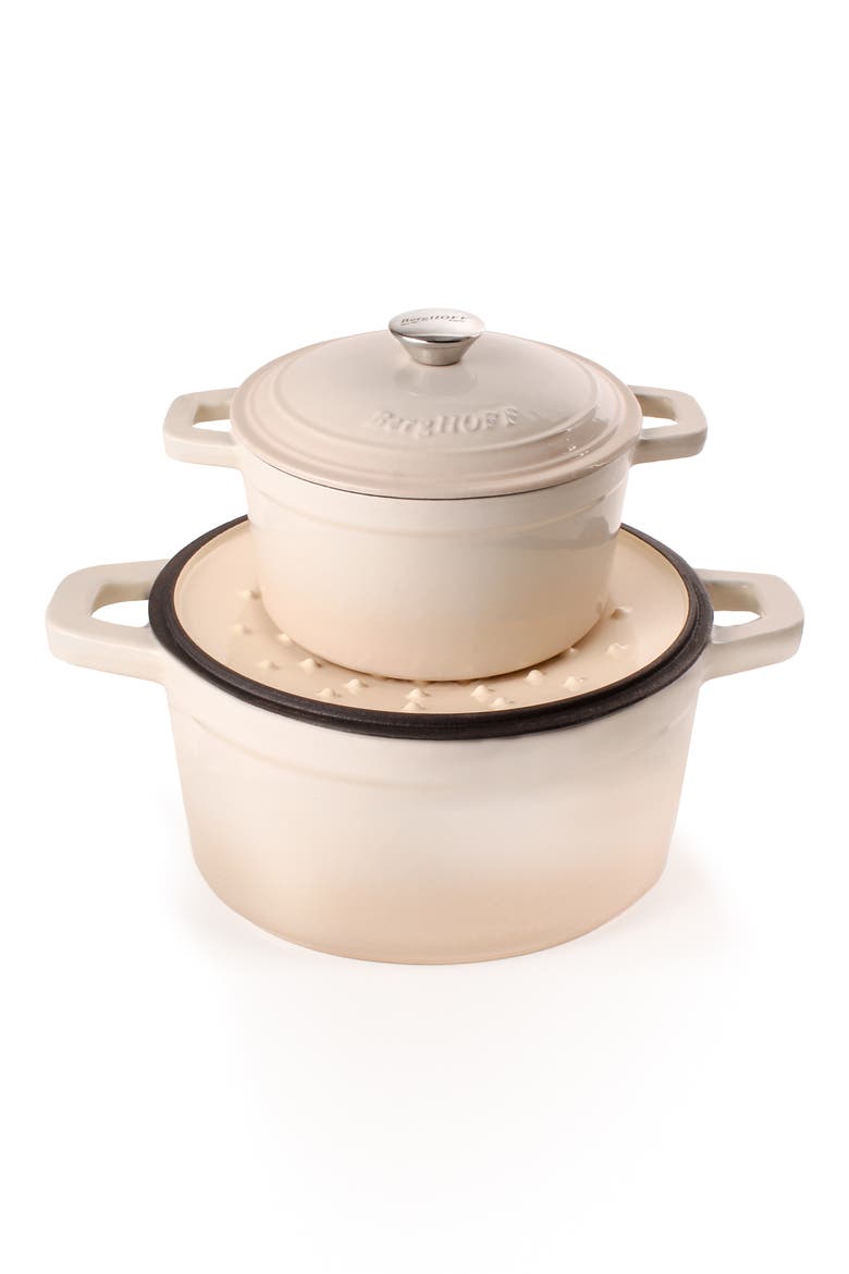 Neo Enameled Cast Iron 4-Piece Set, Alternate, color, WHITE