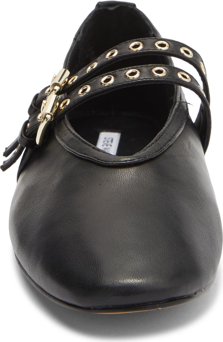 Steve Madden Lydia Flat, Alternate, color, Black Leather