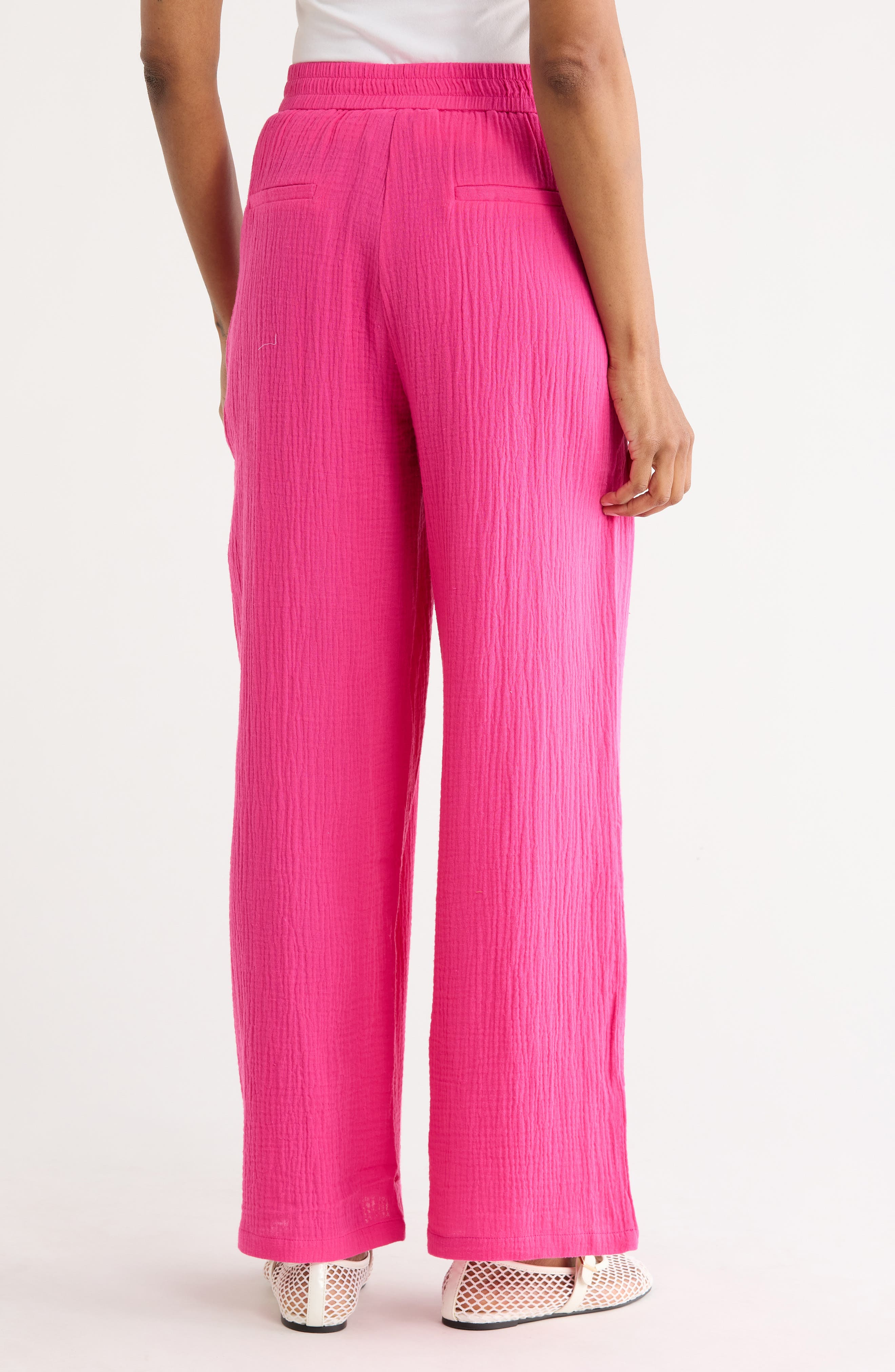 Aymie Cotton Gauze Pull-On Pants - image 4