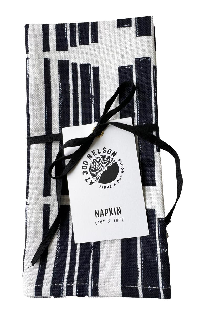 at300nelson Marguerite in Indigo - Single Napkin, Alternate, color, Indigo