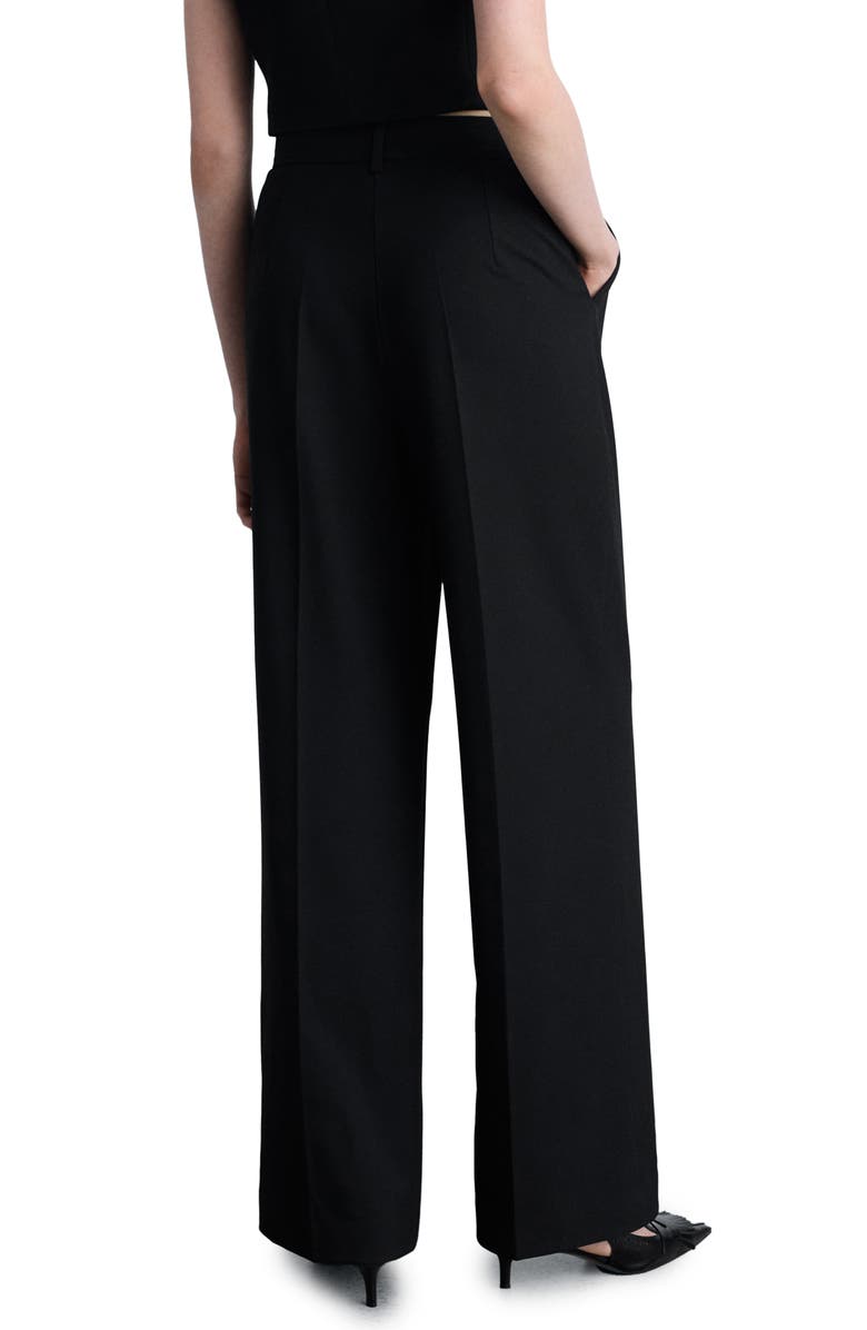 MANGO Straight Leg Suit Pants, Alternate, color, Black