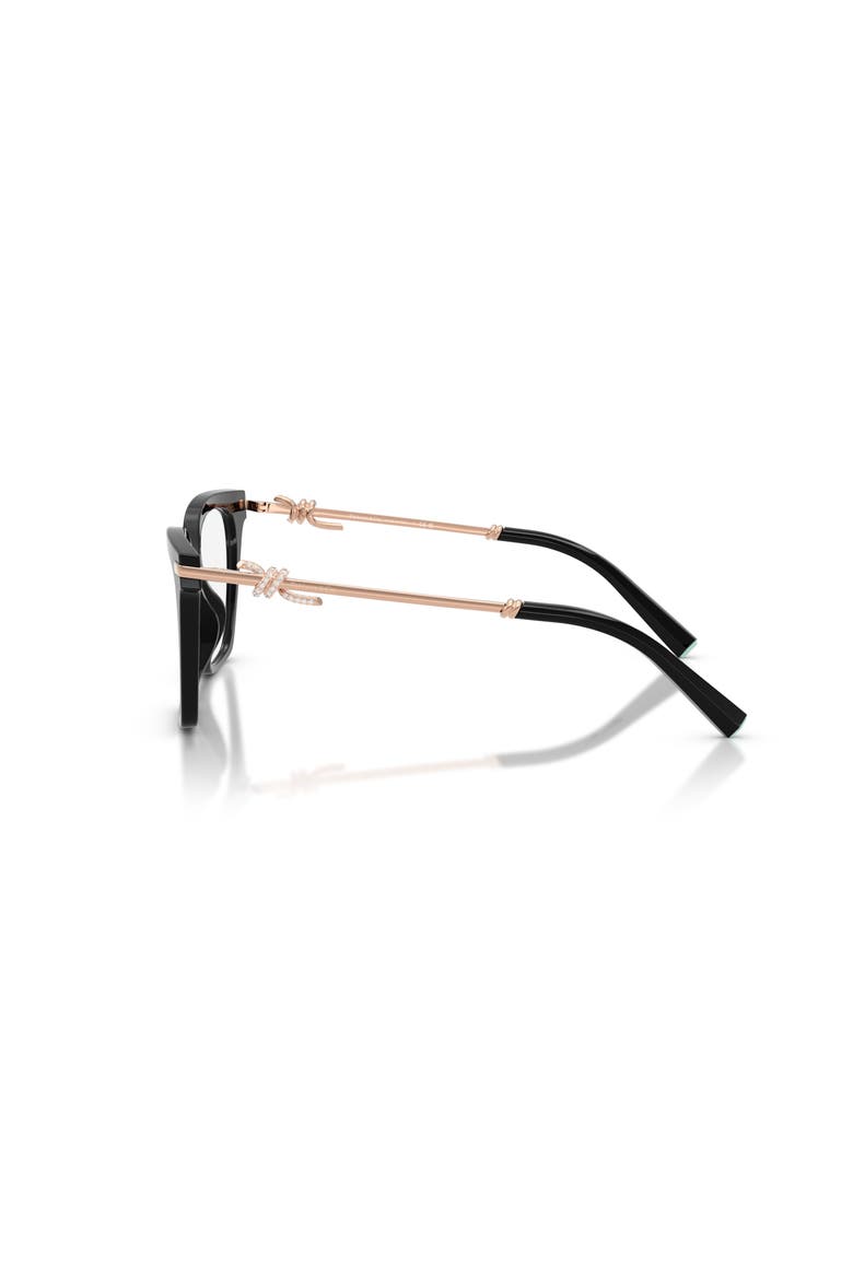 53mm Square optical glasses, Alternate, color, Black