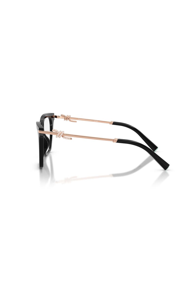 Tiffany & Co. 53mm Square optical glasses, Alternate, color, Black