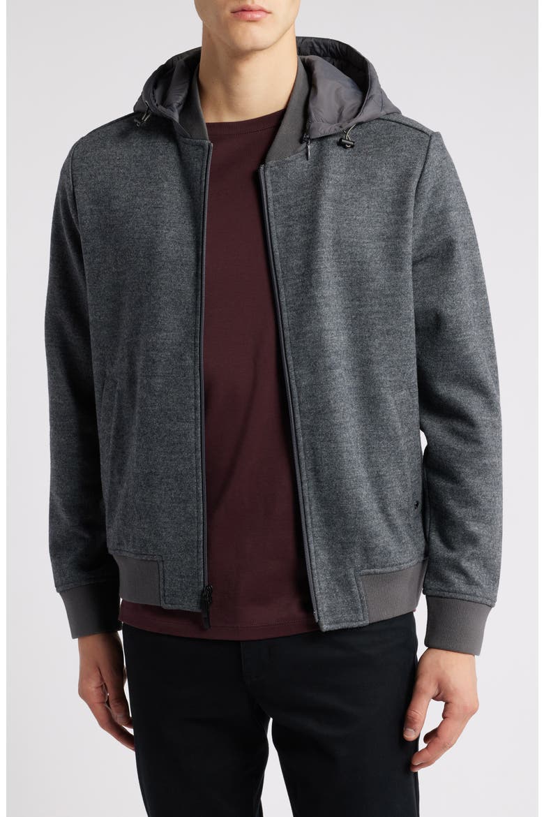 Laureate BB Hooded Jacket, Main, color, GREY