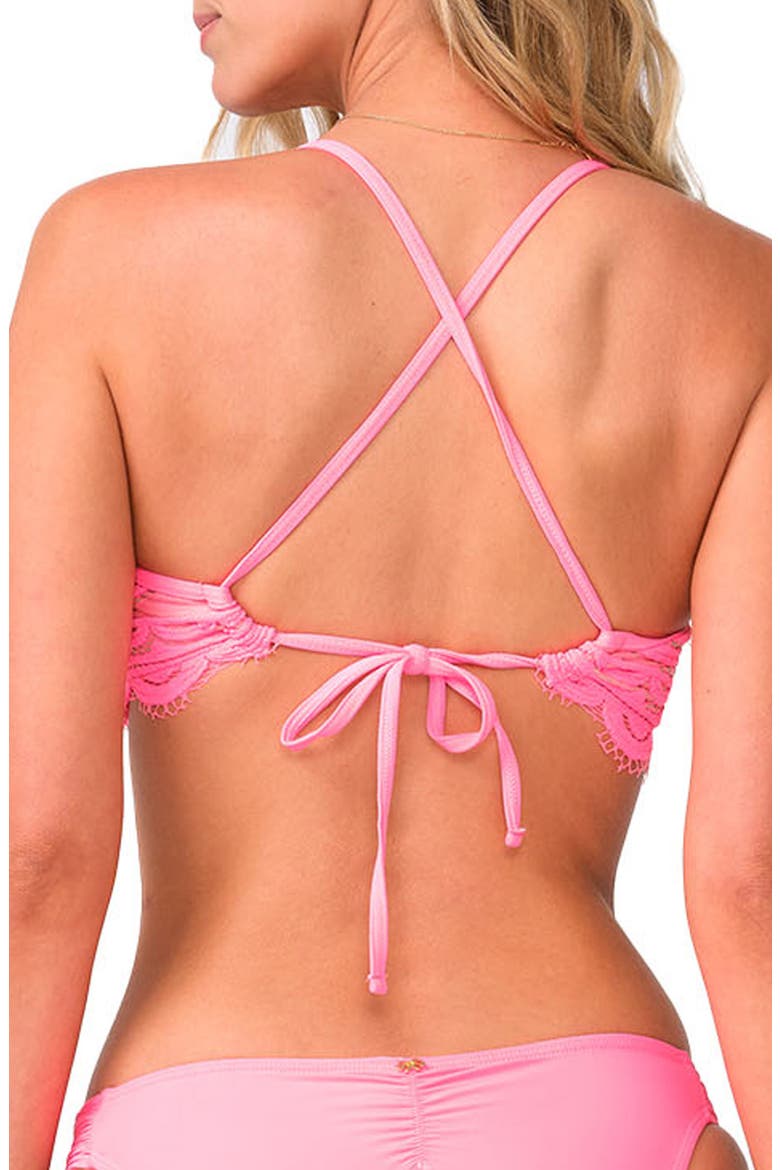 Lace Bikini Top, Alternate, color, TULIP