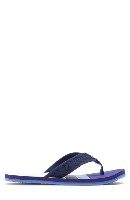 Izod Stripe Flip Flop In Navy