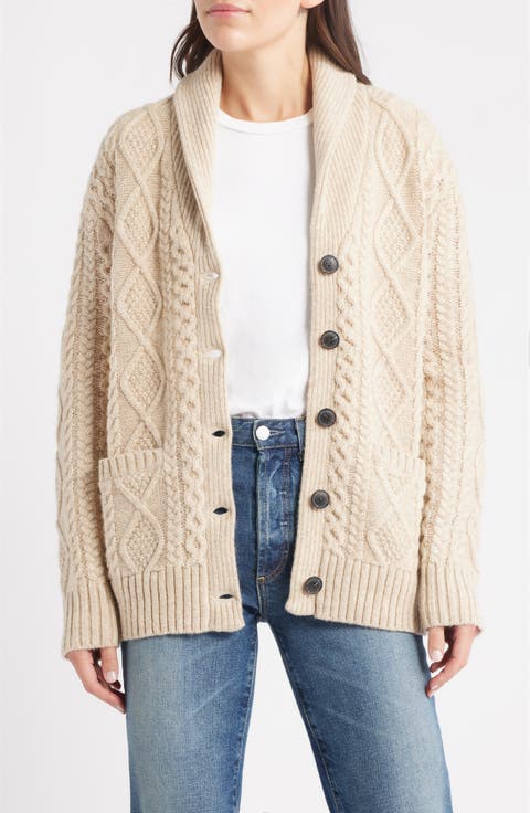 Wool Fisherman Cardigan