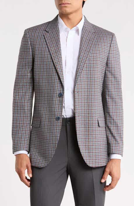Check Two-Button Sport Coat