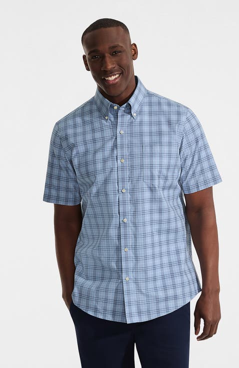 Short Sleeve No Iron Twill Shirt