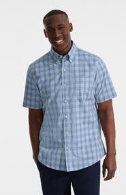 Lands' End Short Sleeve No Iron Twill Shirt