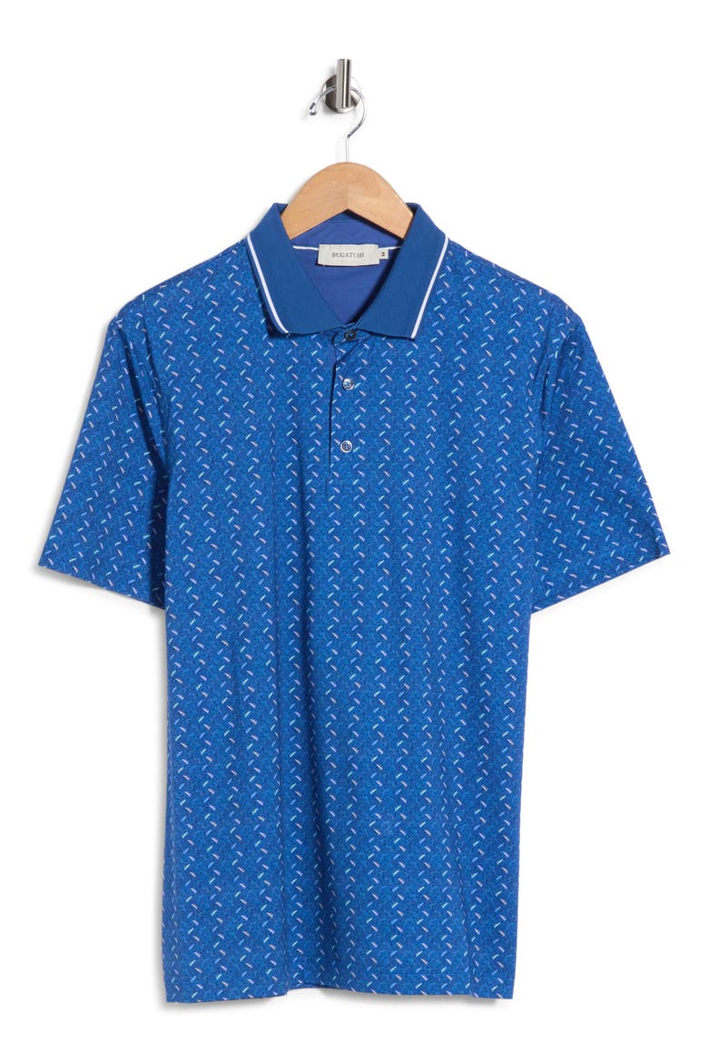 Short Sleeve Knit Polo, Alternate, color, NIGHT BLUE