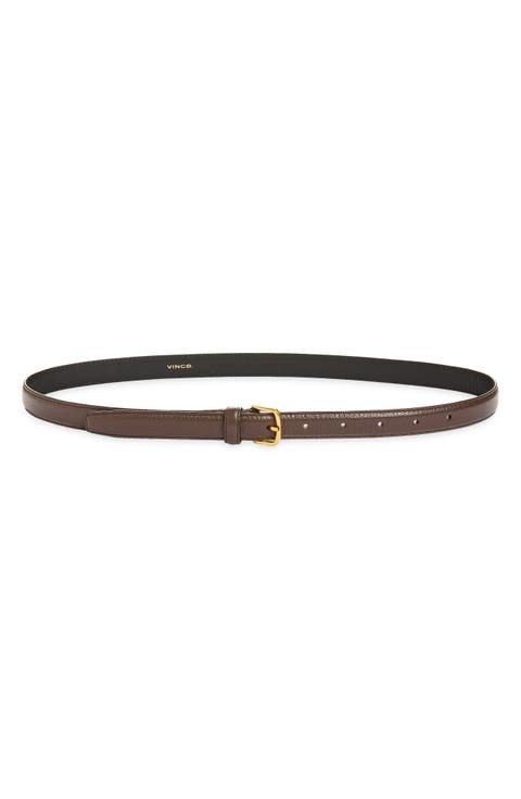 Stitched Feathered Edge Belt