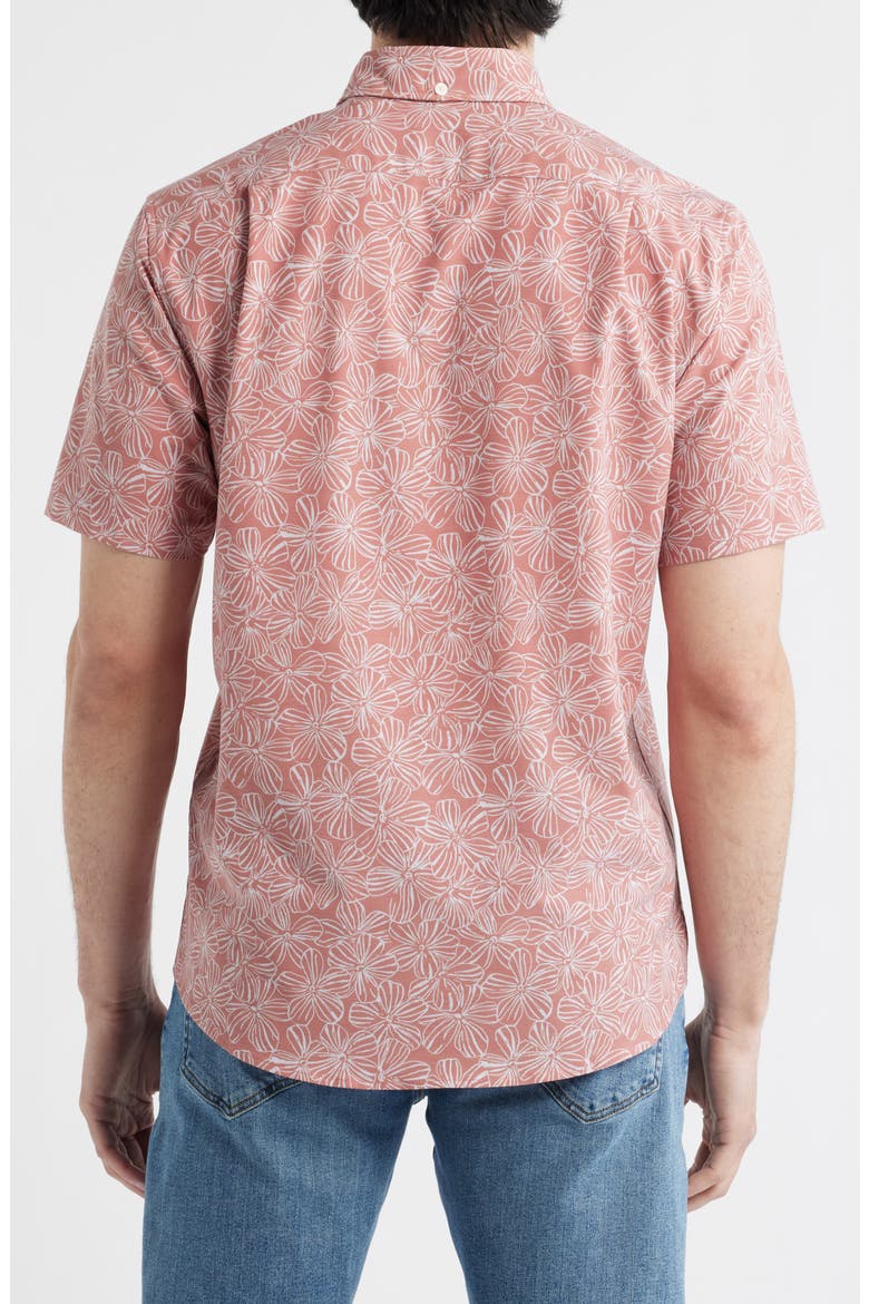 Mala Melia Short Sleeve Button-Down Sport Shirt, Alternate, color, CANYON