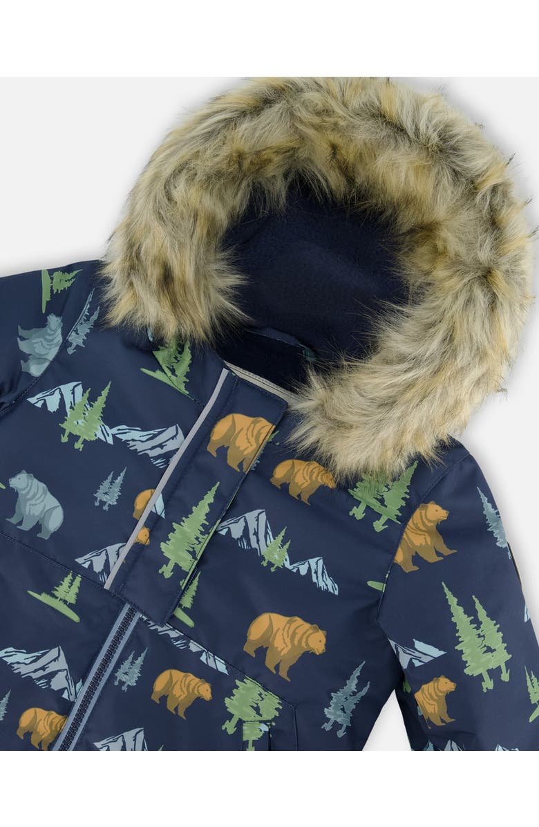 Deux par Deux Two-Piece Play Snowsuit, Alternate, color, Blue Gray