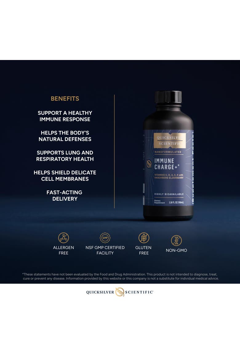 Immune Charge Supplement with Elderberry and  Vitamins A C D3, Alternate, color, None