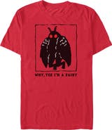 Lost Gods Men's Lost Gods Mothman Fairy Art Graphic T-Shirt