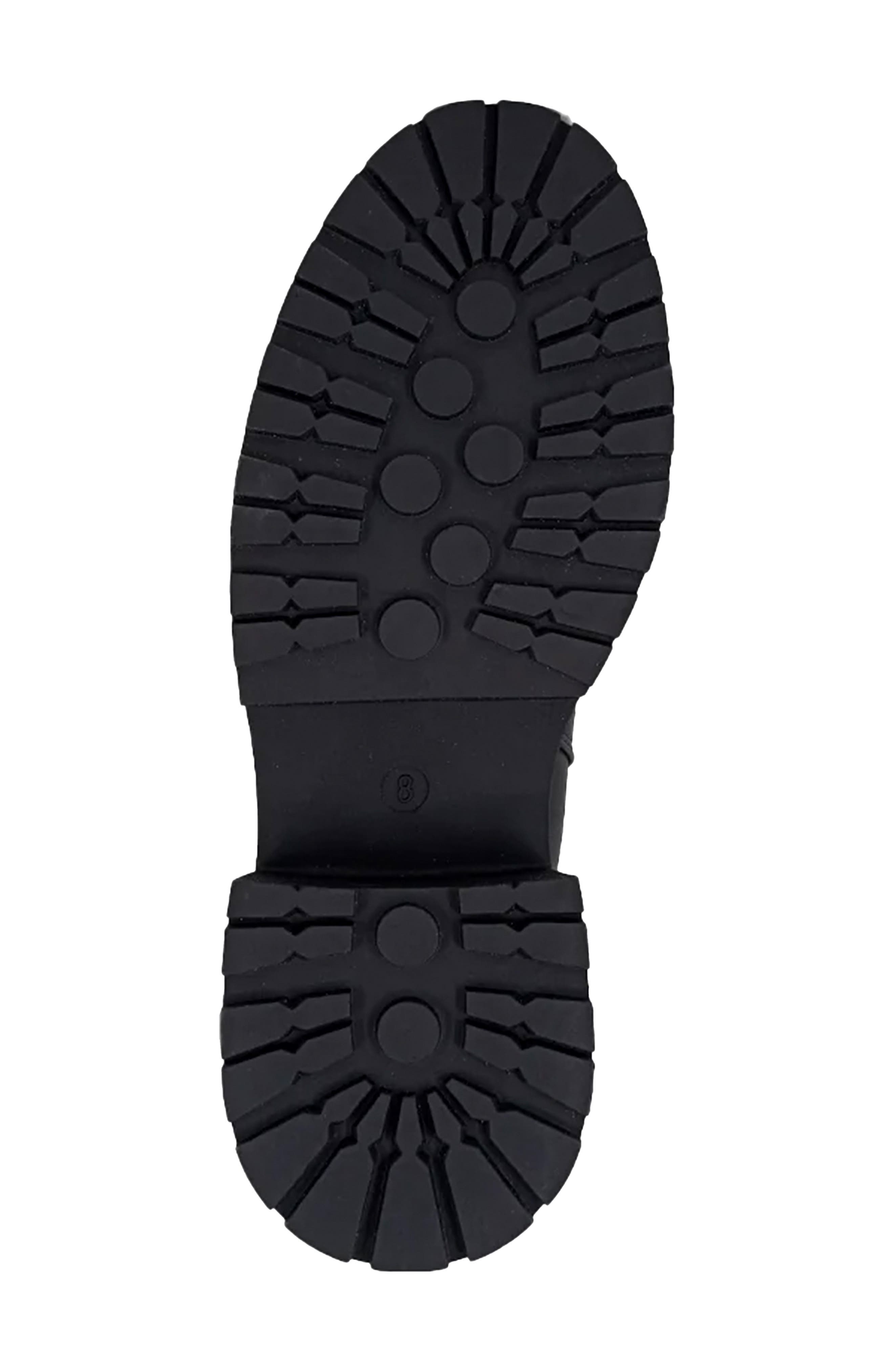 SHUSHOP Zeina Lug Sole Chelsea Boot, Alternate, color, Black