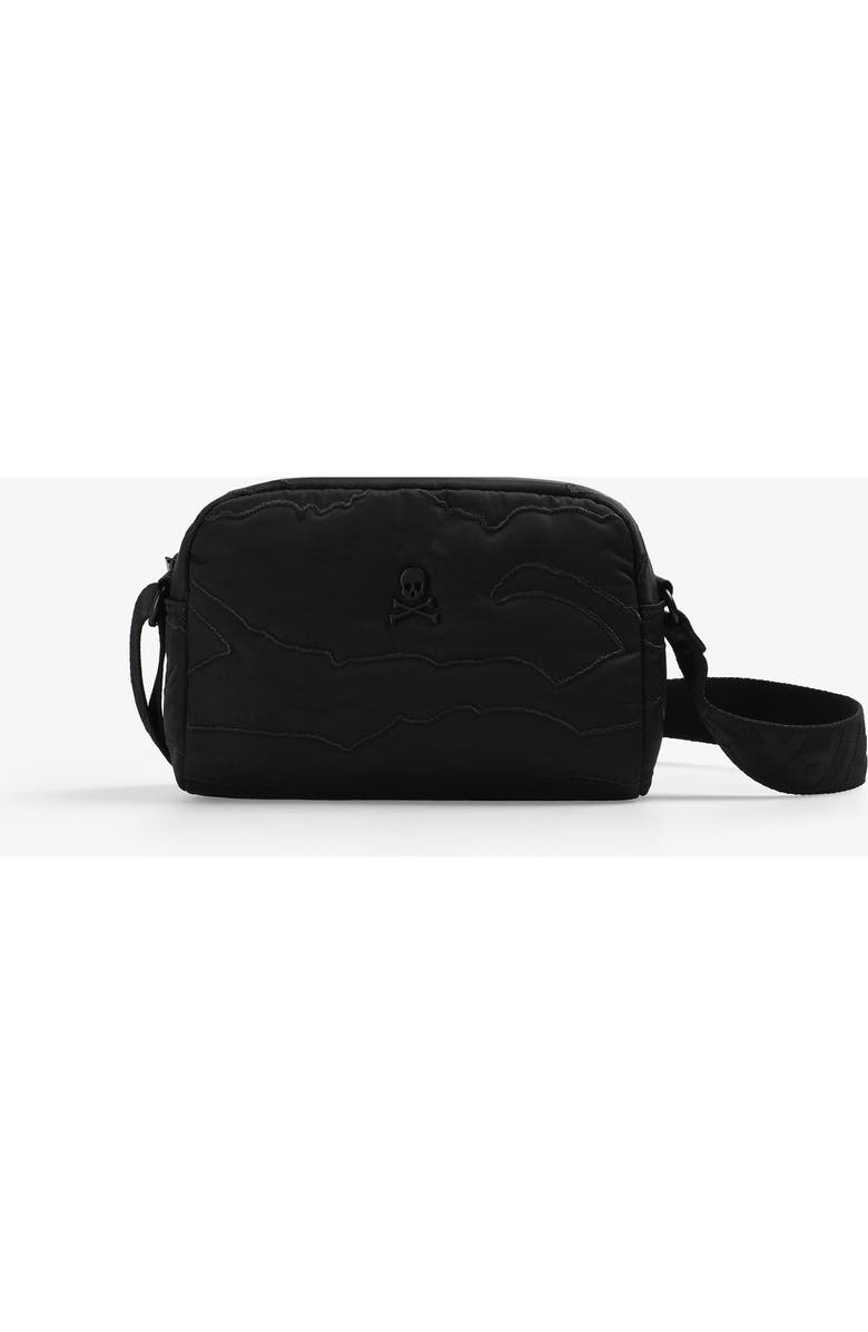 Scalpers Ny Emb Fabric Bag, Alternate, color, Black