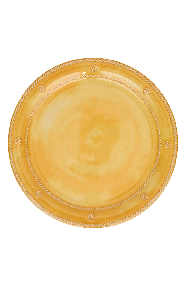 Juliska Berry & Thread Set of 4 Melamine Dinner Plates, Alternate, color, Sunshine