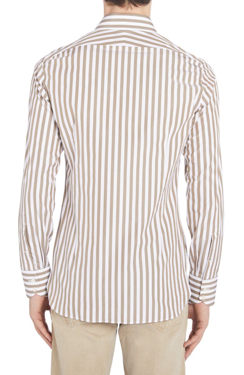 TOM FORD Slim Fit Stripe Button-Up Shirt, Alternate, color,