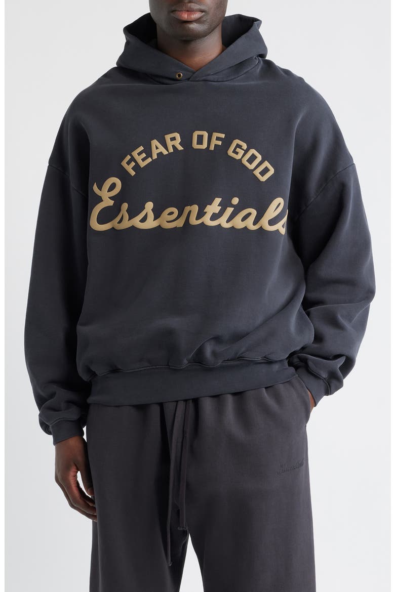 '90s Fit Training Logo Hoodie, Main, color, FADED BLACK