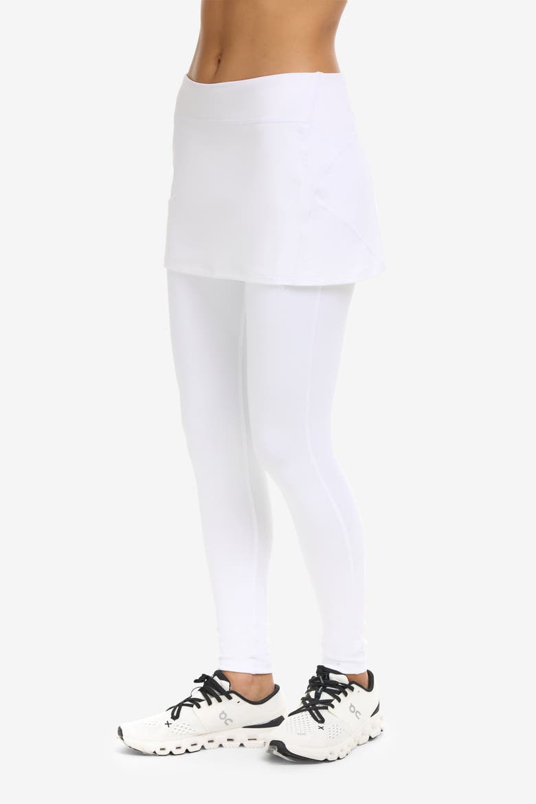 Women's Skirt with Leggings with Sun and UV Protection, Alternate, color, White