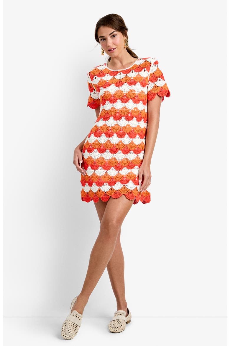 Solana Beach Dress, Alternate, color, Calypso Coral Whitewash