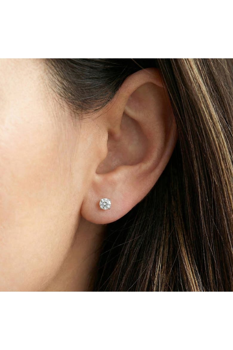 1/2Ct Round Brilliant Cut Diamond Stud Earrings in 14K Gold Classic, Alternate, color, Yellow Gold