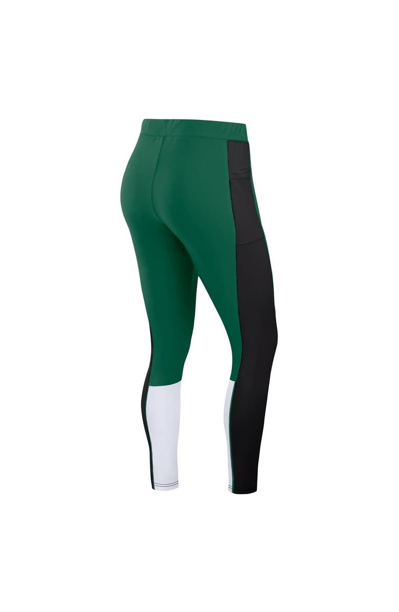WEAR by Erin Andrews Women's WEAR by Erin Andrews Green/Black New York Jets Color-Block Leggings, Alternate, color, Green