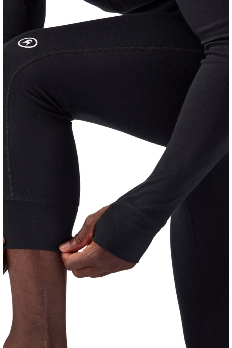 Cedars Rws Merino Mid-Wt Baselayer 3/4 Bottom - Men's, Alternate, color, Black