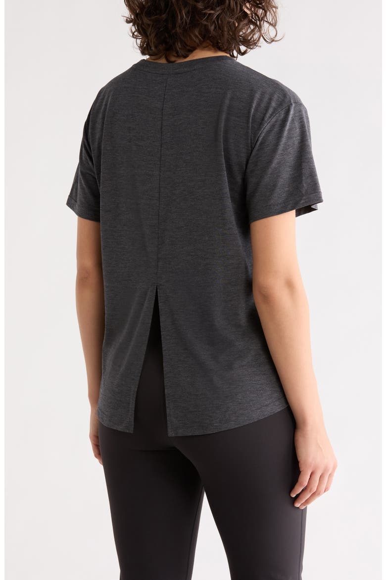 Inspired Knit Activewear T-Shirt, Alternate, color, BLACK