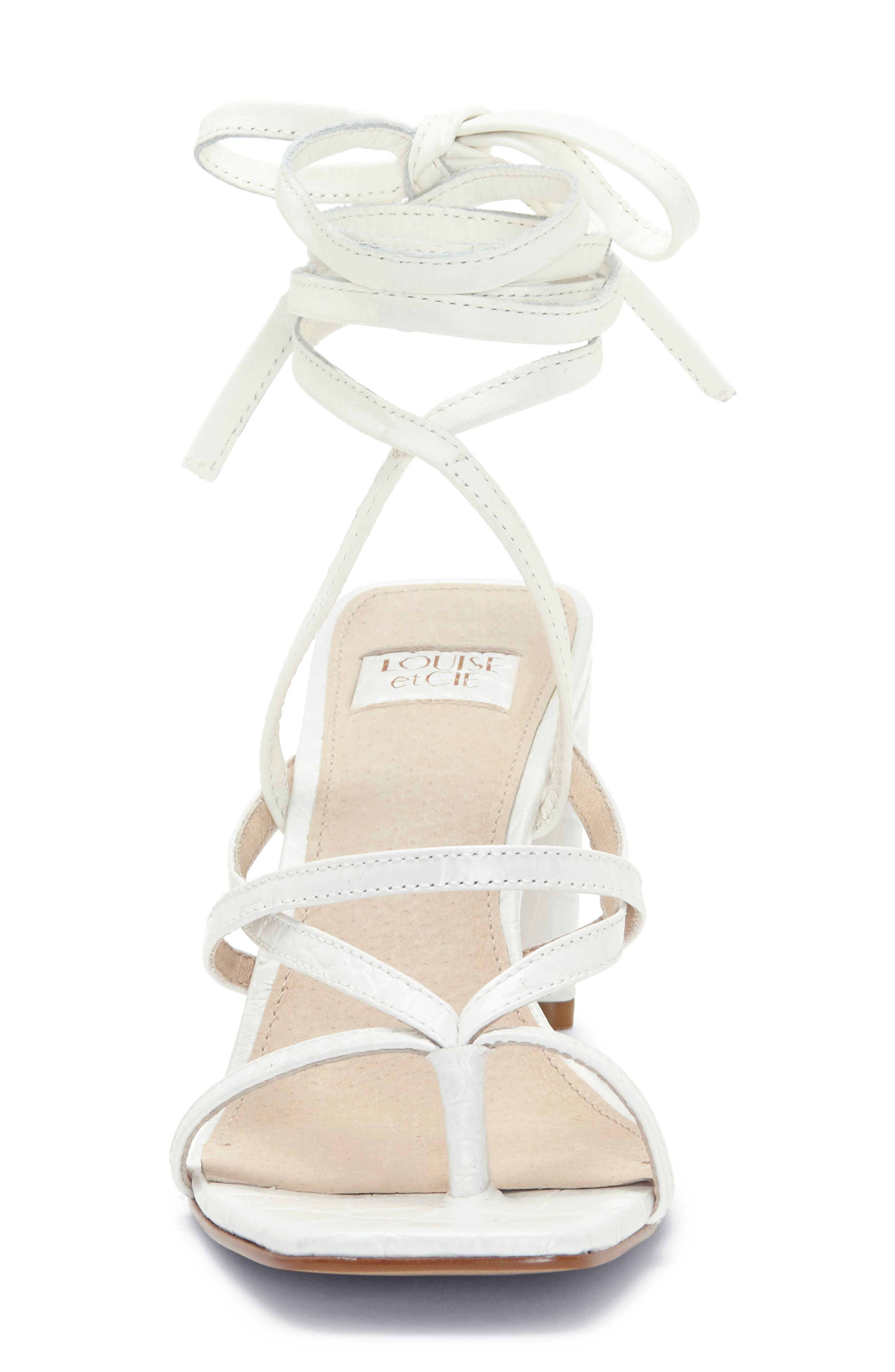 Lehana Wraparound Ankle Strap Sandal, Alternate, color, OPTIC WHITE LEATHER