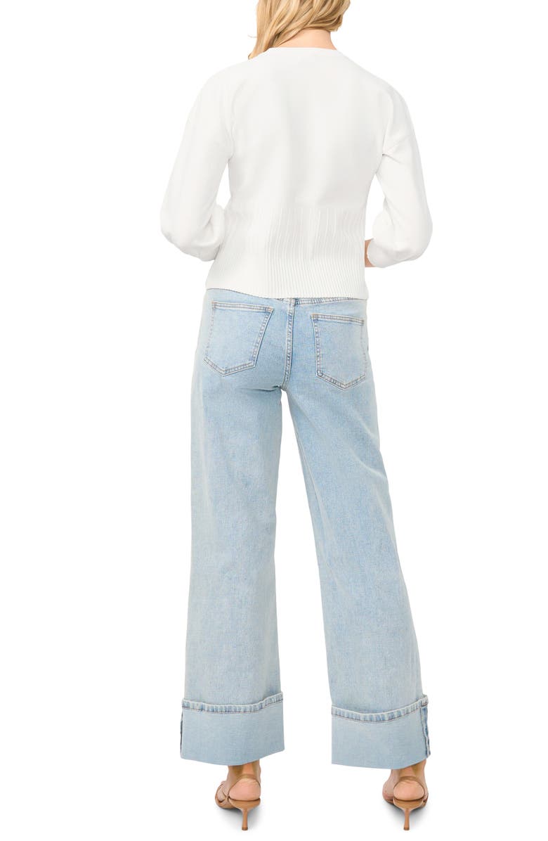 1.STATE Ribbed Crop Cardigan, Alternate, color, Antique White