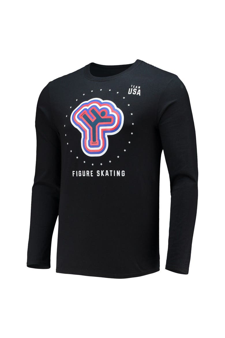 Men's Fanatics Branded Black Team USA Figure Skating Long Sleeve T-Shirt, Alternate, color, Black