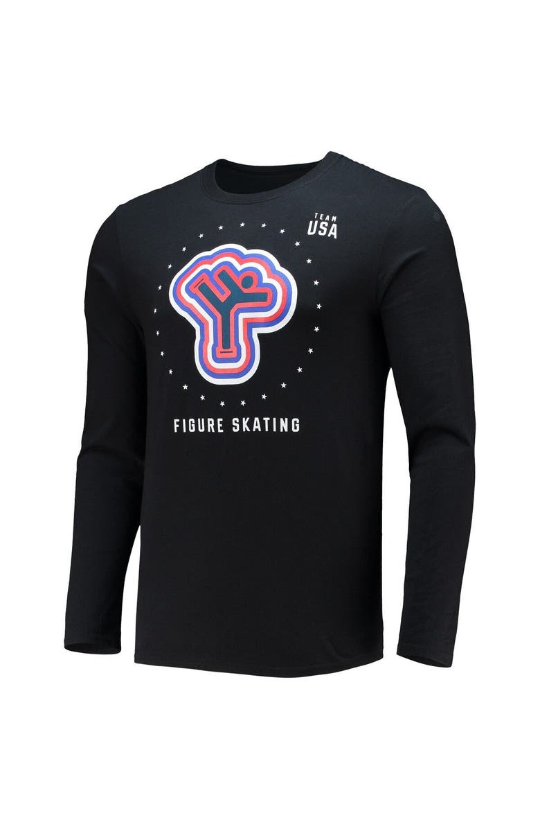 FANATICS Men's Fanatics Branded Black Team USA Figure Skating Long Sleeve T-Shirt, Alternate, color, 
