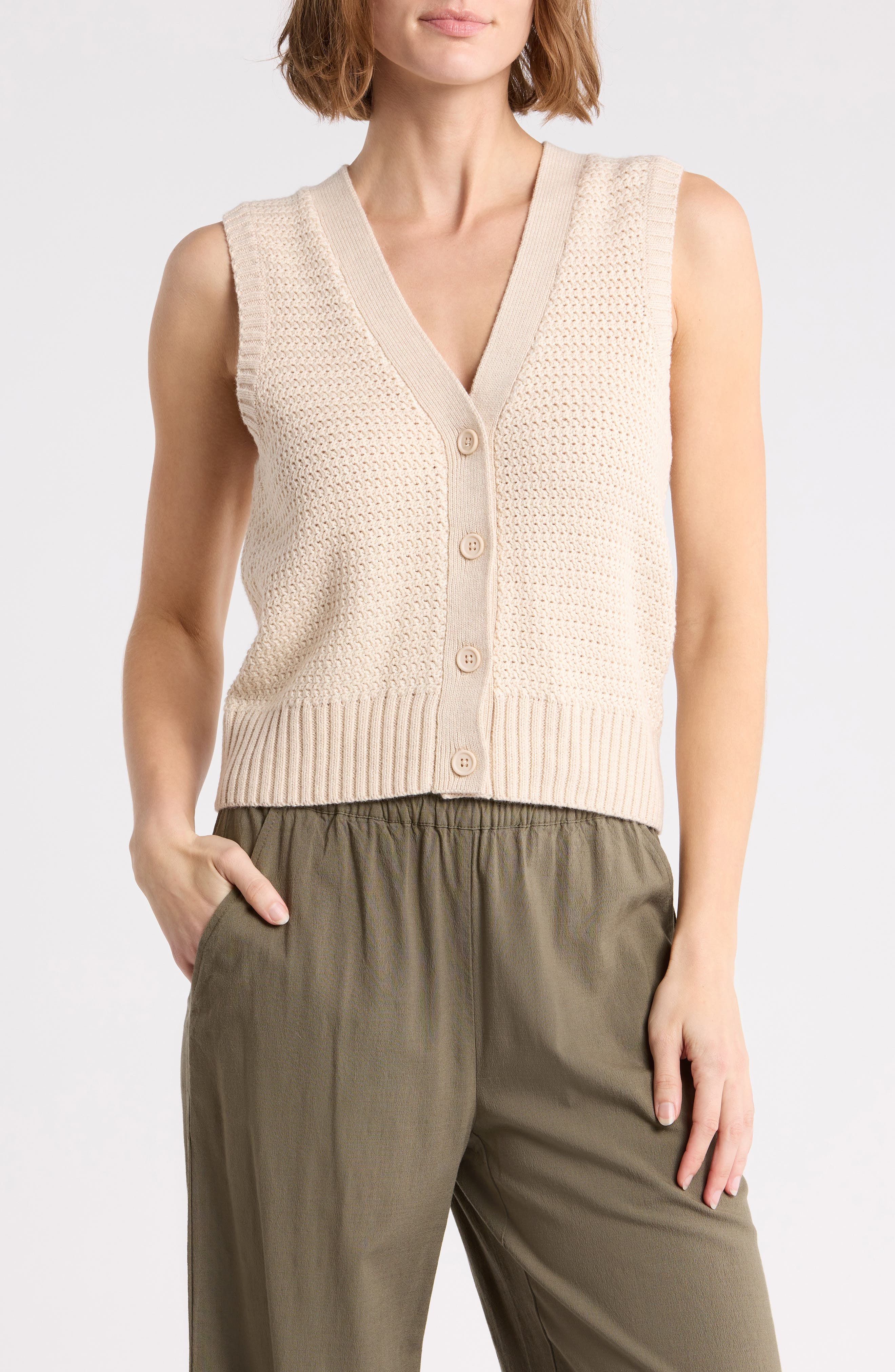 Robin Open Knit Sweater Vest