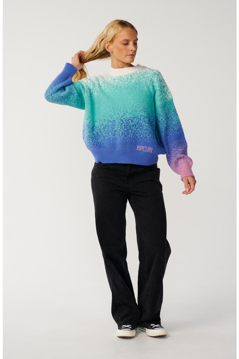 Bossa Nova Gradient Sweater, Alternate, color, OCEAN