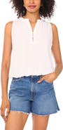 Vince Camuto Sleeveless Crepe Bubble Top