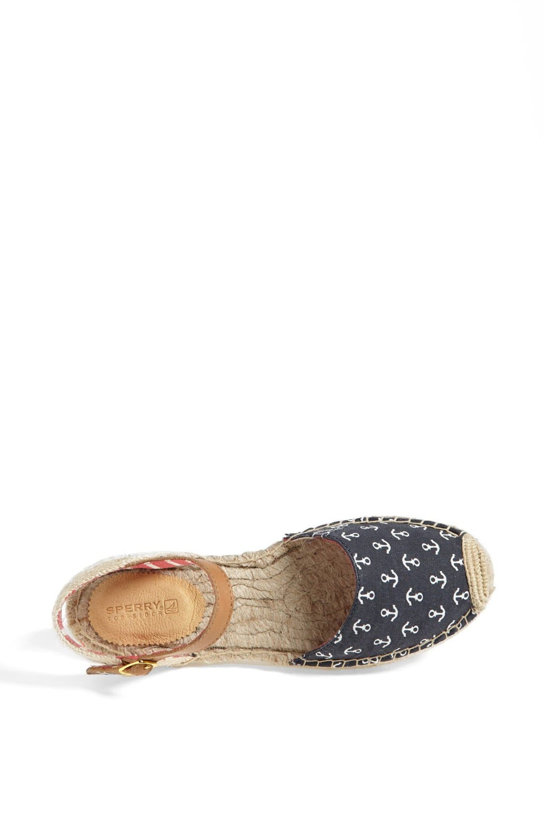 SPERRY HOPE FLAT, Alternate, color, NAVY ANCHORS