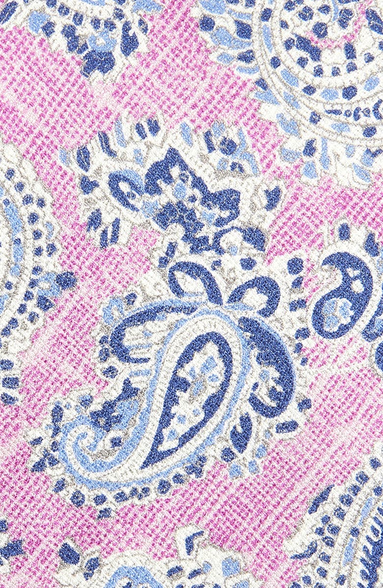 David Donahue Paisley Silk Tie, Alternate, color, Pink