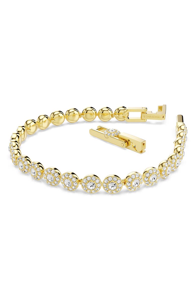 Swarovski Una Crystal Bracelet, Alternate, color, Gold/ Crystal