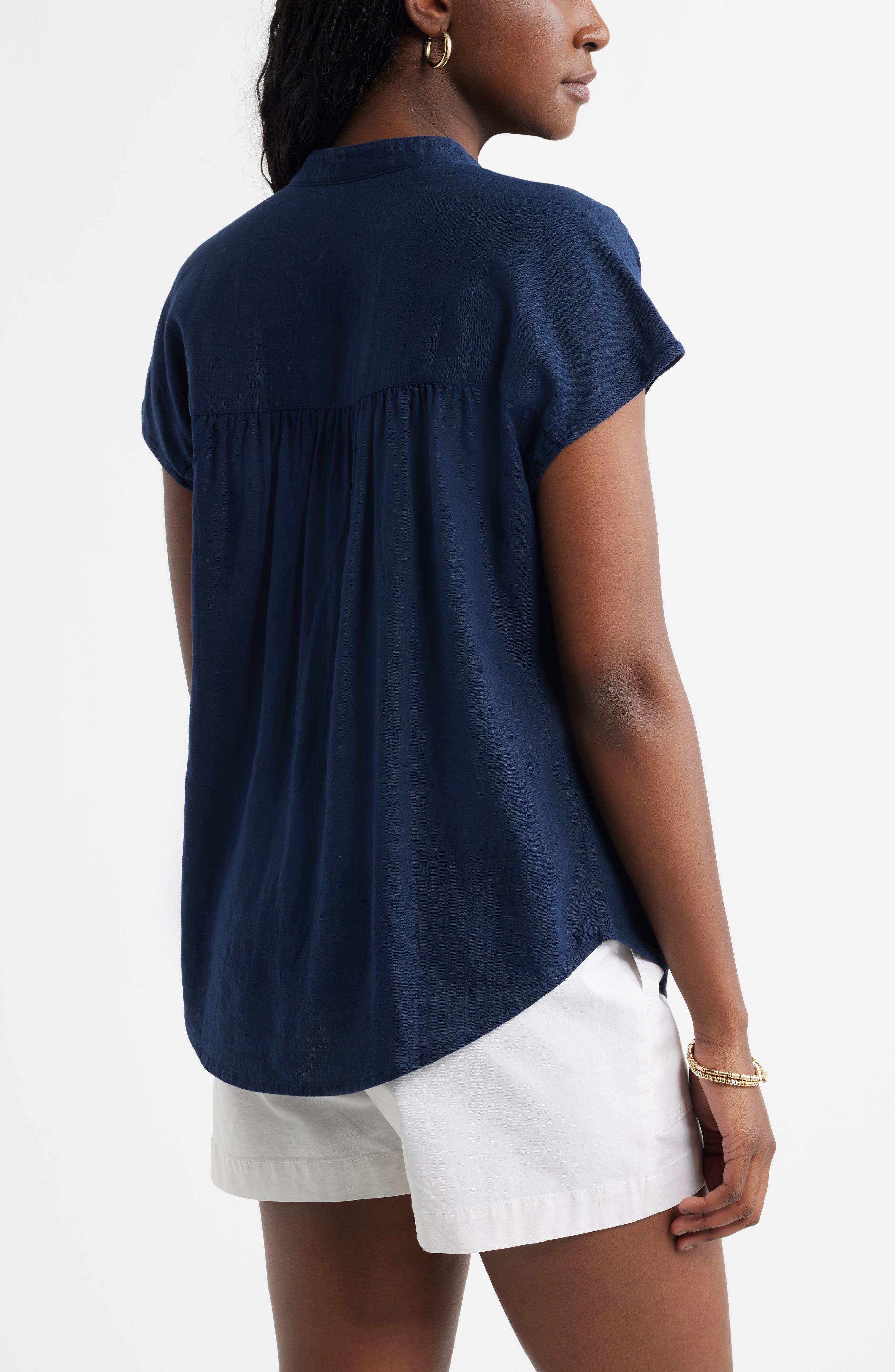 Женские Caslon® Linen Blend Shirt — фото 3