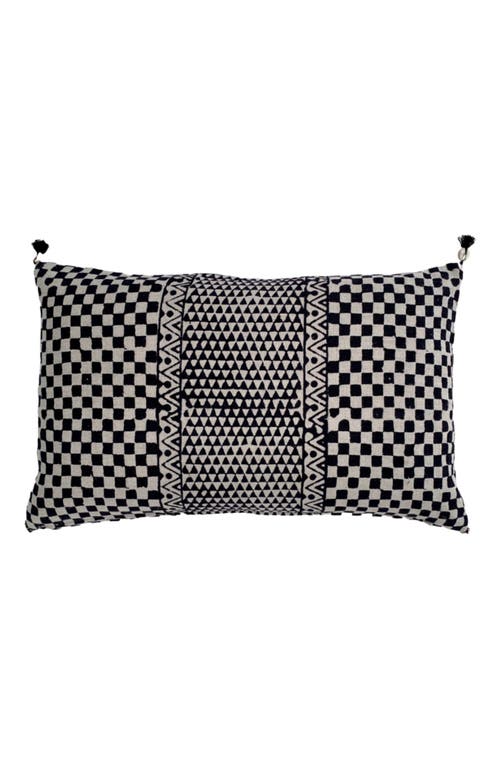 Alamwar Samburu Charcoal Petit Lumbar Pillow Cover 