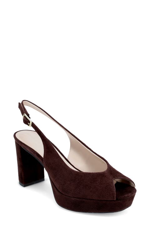 Andee Slingback Peep Toe Pump