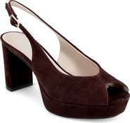 Pelle Moda Andee Slingback Peep Toe Pump