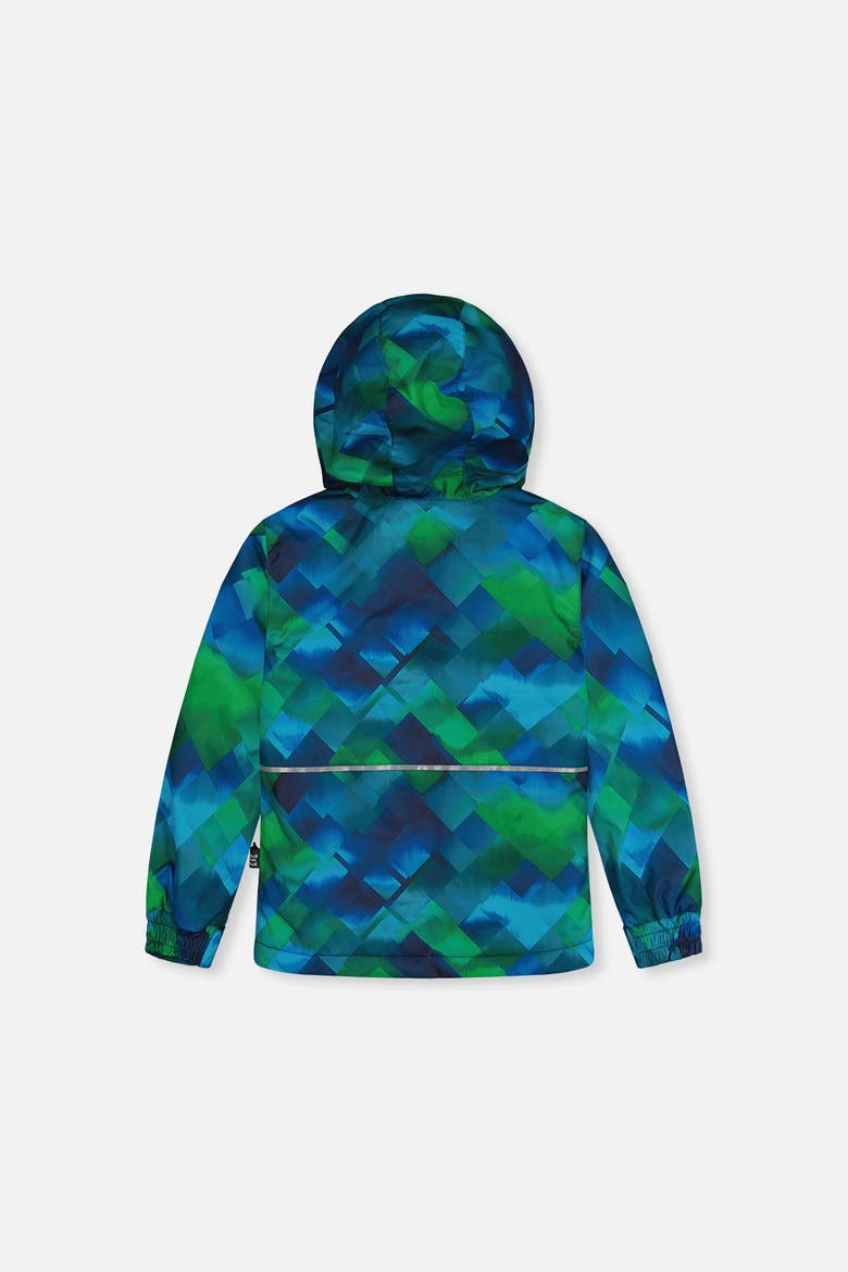 Checkered Lightweight Jacket & Foot Strap Pants Two Piece Snowsuit, Alternate, color, Blue and Green Checkered Print