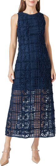 chinese dress ladies Textured Sleeveless Maxi Dress