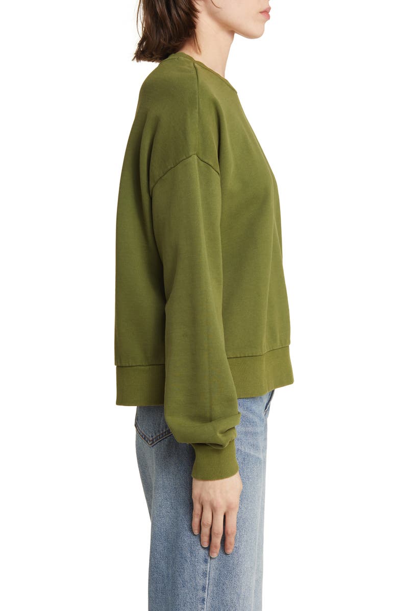 Brixton Cross Loop French Terry Crewneck Sweatshirt, Alternate, color, 