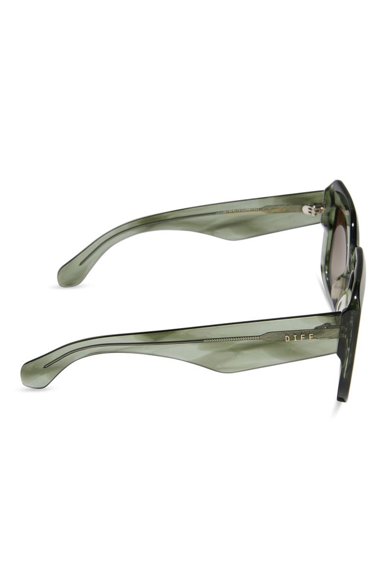 Giada 52mm Polarized Square Sunglasses, Alternate, color, COOL MATCHA / BROWN GRADIENT